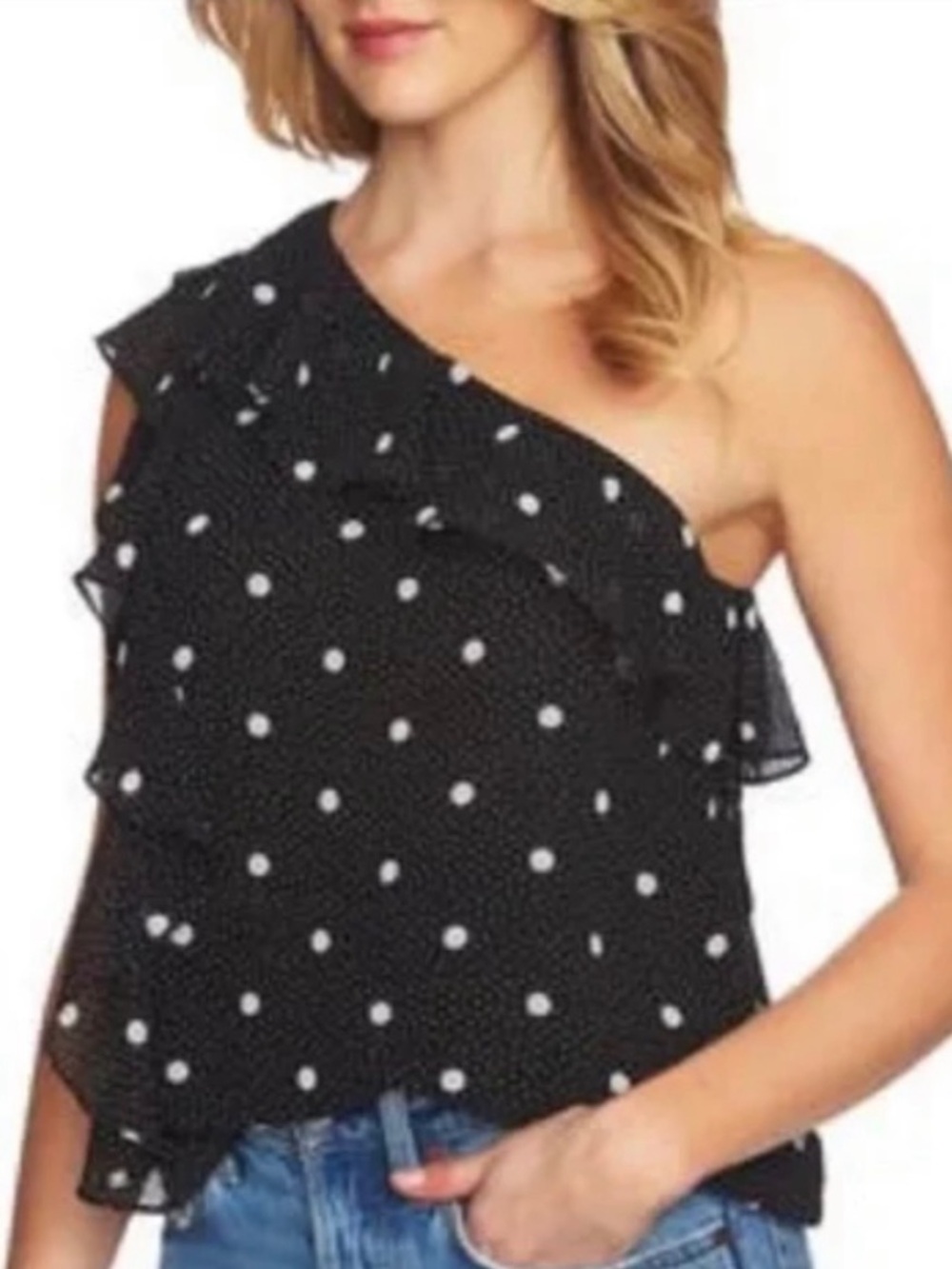 Polka Dot off the shoulder Top